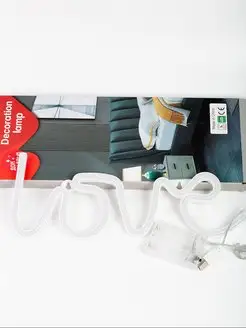 Неоновая вывеска светильник на стену Love с usb фото 7