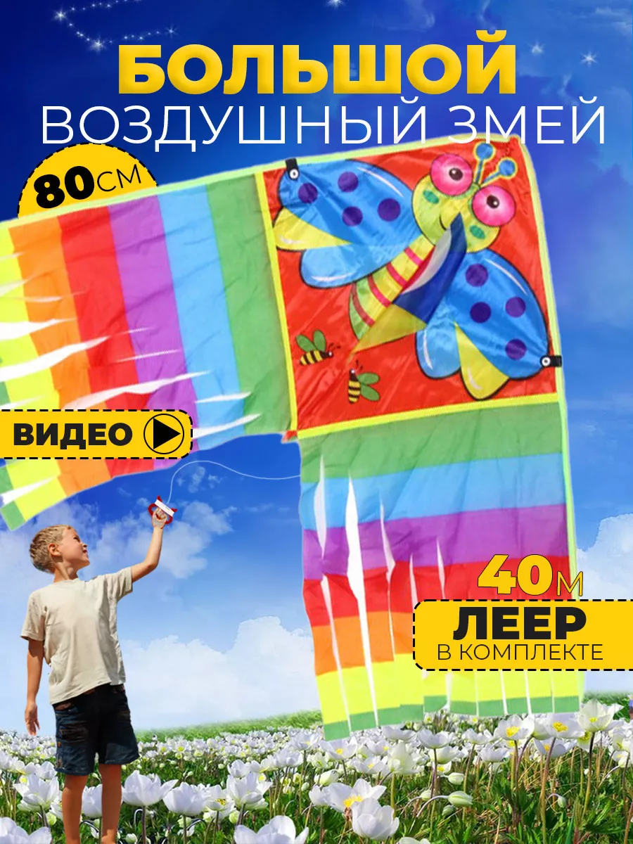 Воздушный Змей для ребенка большой