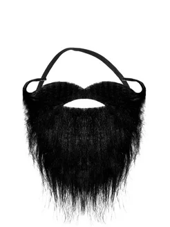 Накладная мягкая борода для костюма на вечеринку фото 6