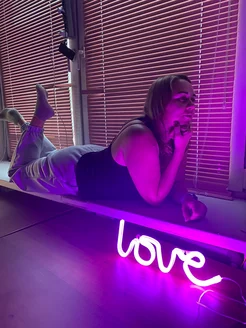 Неоновая вывеска светильник на стену Love с usb фото 7