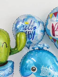 Шары для фотозоны гендер пати фольгированные мальчик девочка фото 3