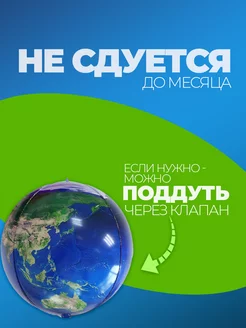 Шары на выпускной Планета земля фольгированные фото 3
