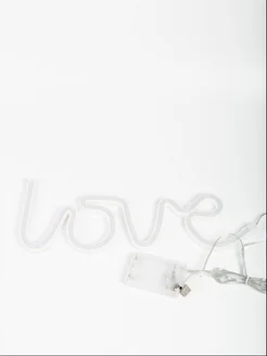 Неоновая вывеска светильник на стену Love с usb фото 3