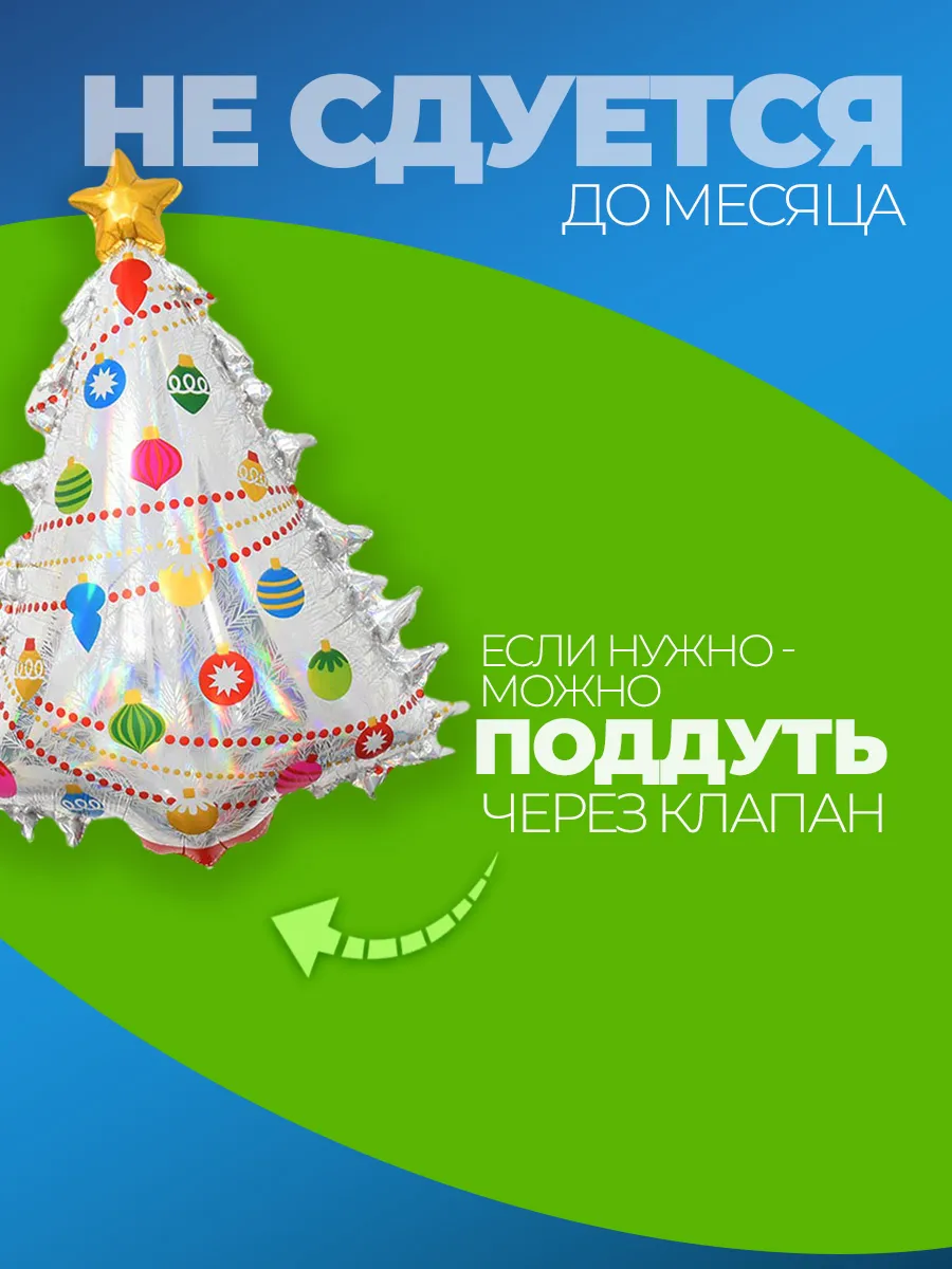 Воздушный шар фотозона елка на Новый Год фото 3