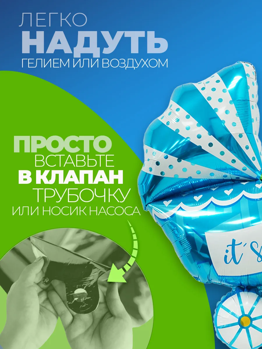 Надувная корона именинника на голову и гендер пати шар фото 4