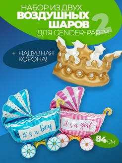 Фотозона с надувной короной и шарами-колясками: чтобы кадры выглядели собранно, а не «на скорую руку»