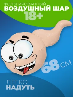 Воздушные фольгированные шары 18+ член и виски фото 3