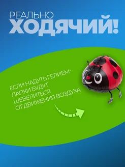 Шарики воздушные ходячие Божья Коровка фото 4