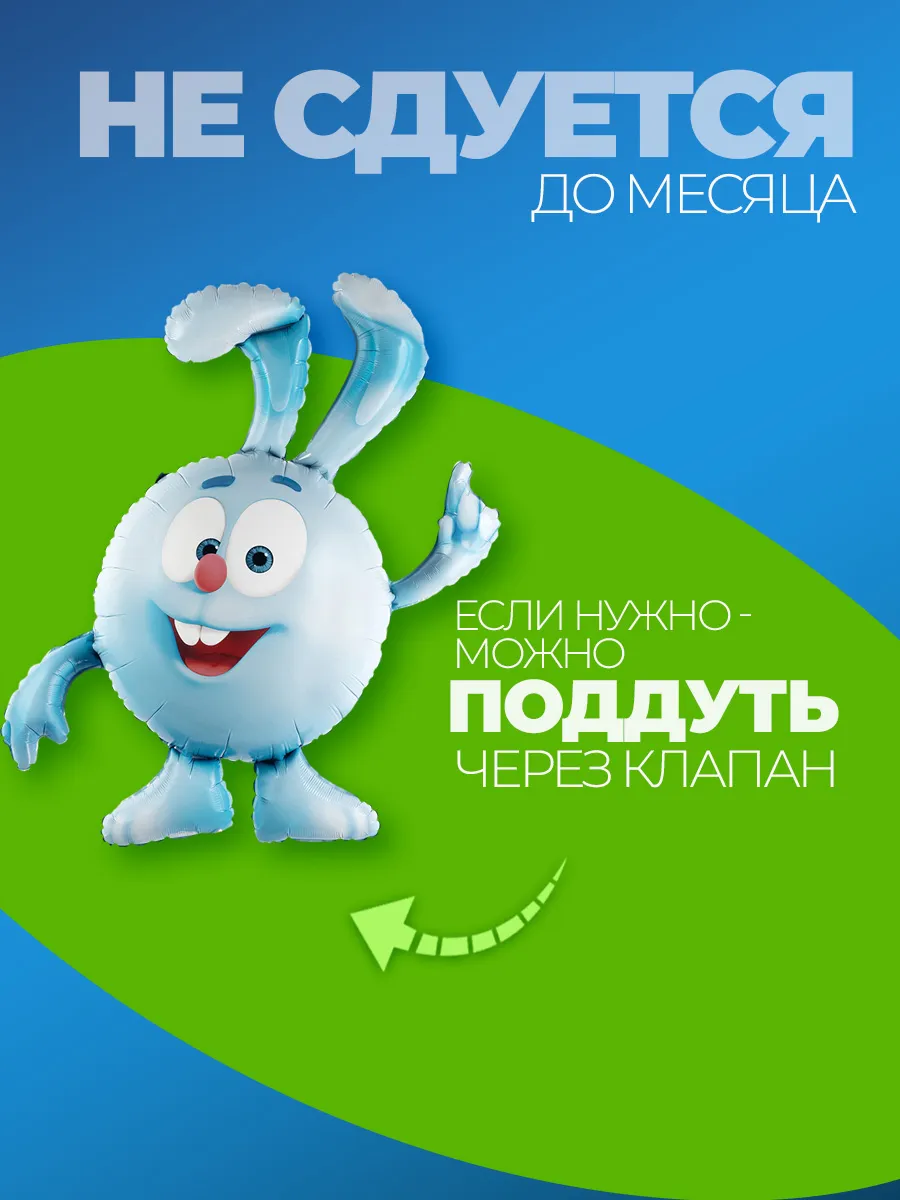 Шарики воздушные для праздника Смешарики Крош фото 3