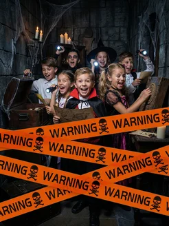 Растяжка сигнальная лента WARNING предупреждение фото 5