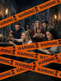 Растяжка сигнальная лента WARNING предупреждение фото 8