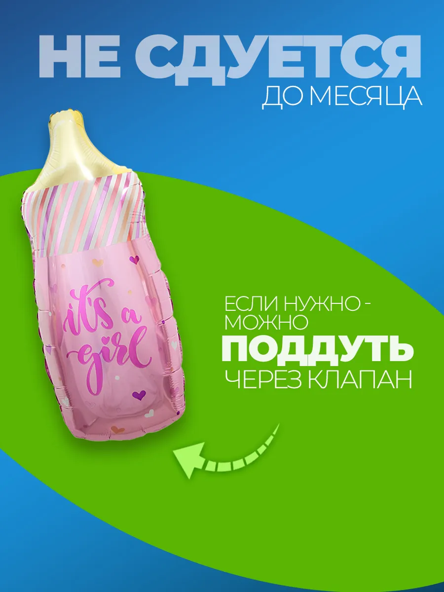 Шар для фотозоны гендер пати фольгированный для девочки фото 3