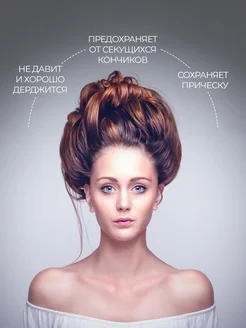 Шапочка для сна атласная двухсторонняя набор фото 4