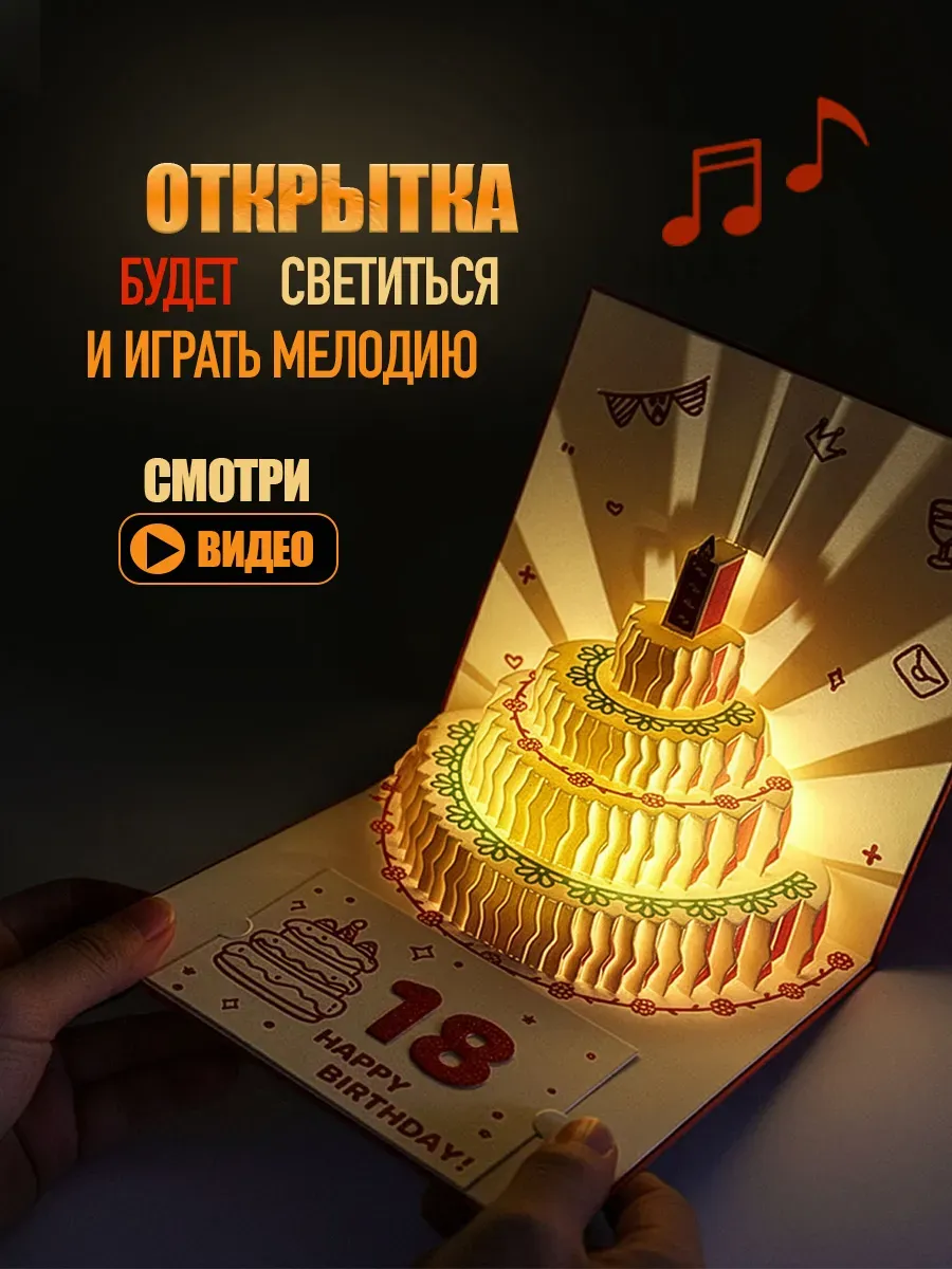 Открытка музыкальная С днем рождения и купоны детям фото 4