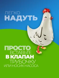 Набор шаров Ходячая курица 5 шт фото 2