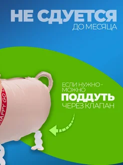 Набор шаров Ходячая Свинка 3 шт фото 3